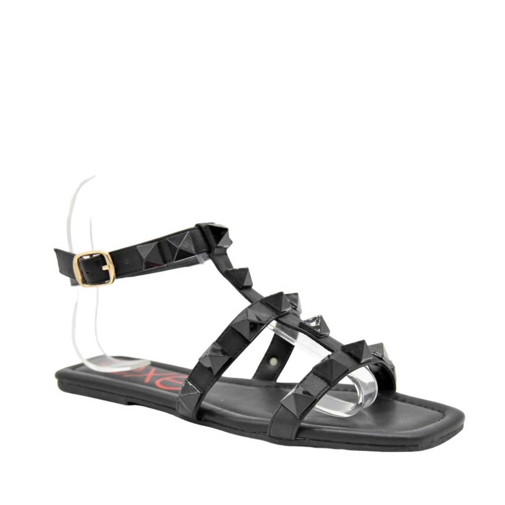 NEW EXE women's l2269-2781 flat sandal in black